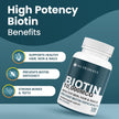 Nutrawave Extra Strength Biotin 10000mcg – Biotin for Hair Growth, Lush Hair, Glowing Skin & Strong Nails, Ideal for Women & Men, Non-GMO, Vegan, Gluten-Free. 120 Capsules 🍁 All In One Marketplace Canada
