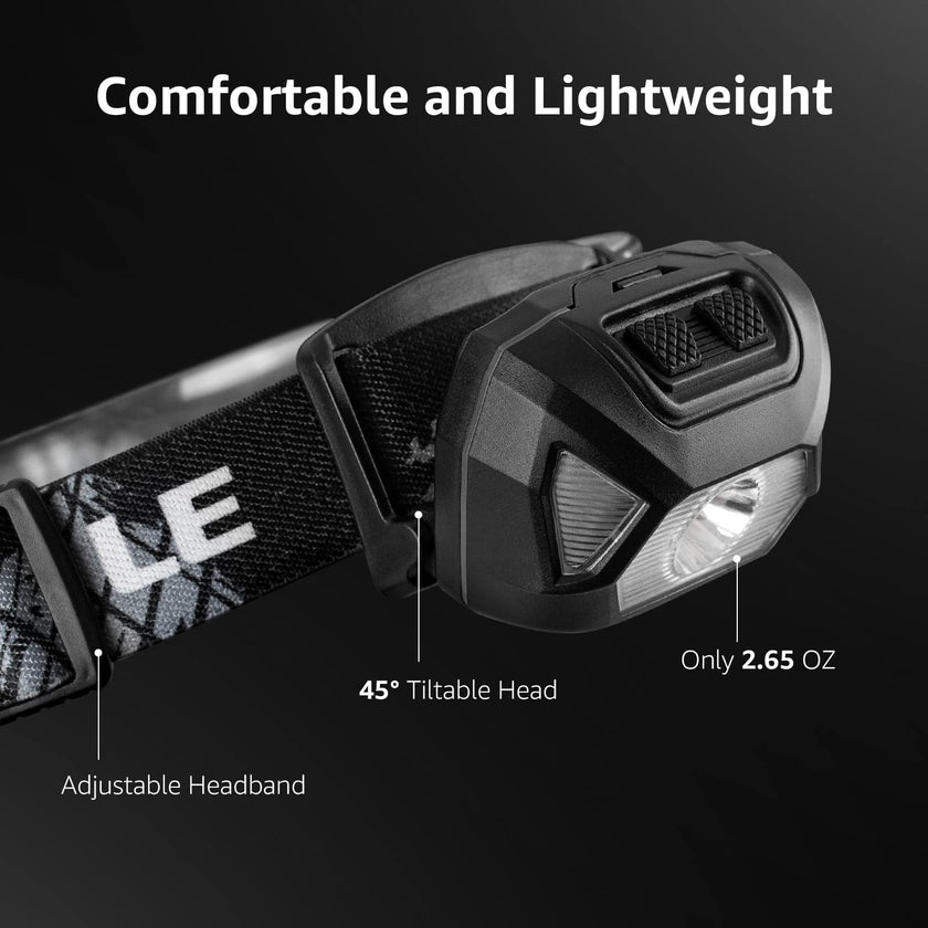 Lepro Rechargeable Headlamp 2-Pack, 2000 Lux Super Bright LED Head Torch with Red Light, 6 Modes USB Charging Waterproof Headlight, Lightweight Hard Hat Compatible Light for Camping, Hiking, Running 🍁 All In One Marketplace Canada