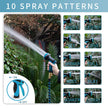 100ft Garden Hose with 10 Function Spray Nozzle, Expandable Garden Hose, 3/4