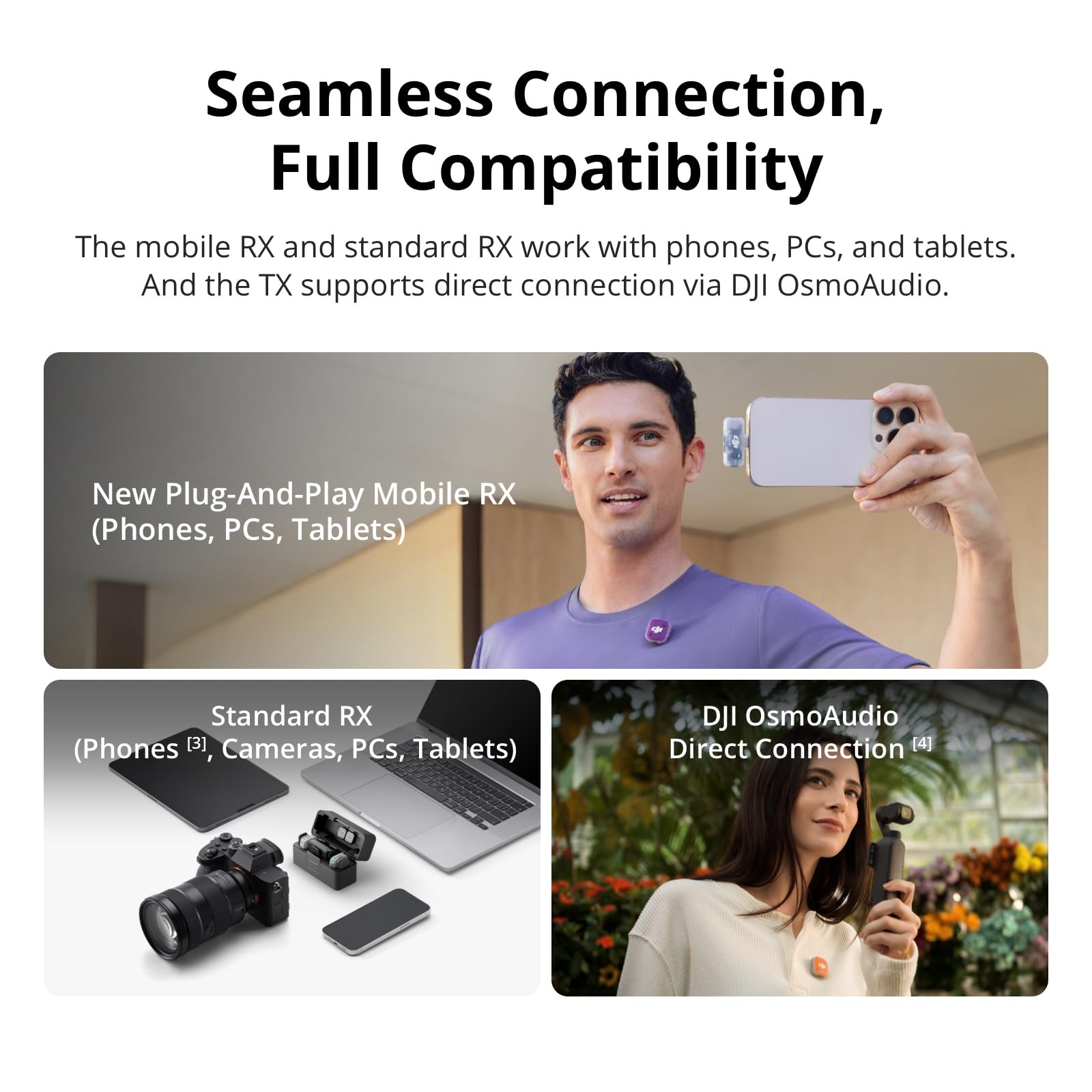 DJI Mic Mini 2 (1 TX + 1 Mobile RX + Charging Case), Lavalier Wireless Vlogging Mic for iPhone/Android/Camera, Bluetooth Microphone, Live Streaming, Plug-and-Play, 24h Battery, Noise Cancelling 🍁 All In One Marketplace Canada