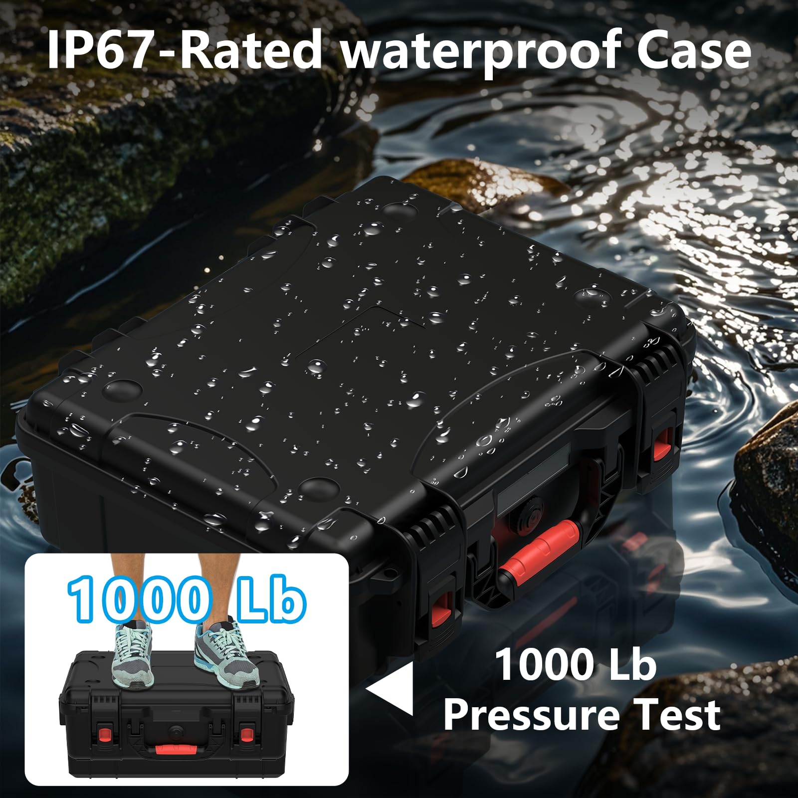 MEKEET Starlink Mini Case, IP67 Waterproof Hard case Fits Star Link Mini Dish, Portable Shoulder Dual Carry Options with Precision Cut Foam for Starlink Accessories,Ideal for Travel and Camping 🍁 All In One Marketplace Canada