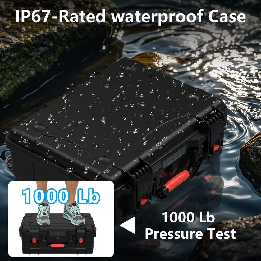 MEKEET Starlink Mini Case, IP67 Waterproof Hard case Fits Star Link Mini Dish, Portable Shoulder Dual Carry Options with Precision Cut Foam for Starlink Accessories,Ideal for Travel and Camping 🍁 All In One Marketplace Canada