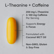 Sports Research® 2-in-1 L-Theanine Supplement with Caffeine & MCT Oil from Organic Coconuts - Focused Energy, Alertness & Relaxation Without Drowsiness - 200mg L Theanine, 100mg Caffeine - 60 Softgels 🍁 All In One Marketplace Canada