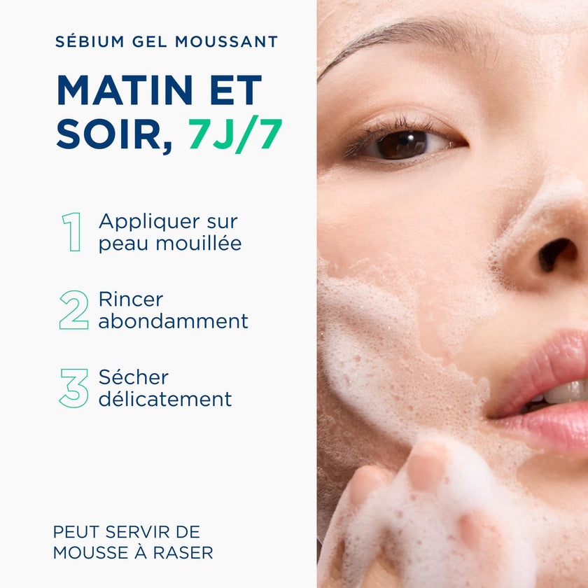 Bioderma Sébium Foaming Gel Gentle Face Cleanser Pump, Makeup Removing Cleanser, Skin Purifying Face Wash for Combination to Oily Skin 🍁 All In One Marketplace Canada