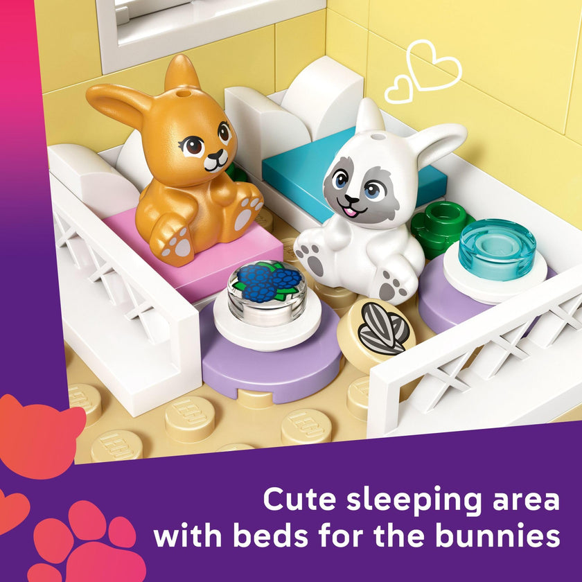 LEGO Friends Heartlake City Bunny Hotel Building Toy for Girls & Boys - Pretend Play Set for Kids, Ages 5+ - W/Paisley & Leo Minidolls, 2 Toy Bunnies, & Accessories - Gift Idea for Birthdays - 42679 🍁 All In One Marketplace Canada