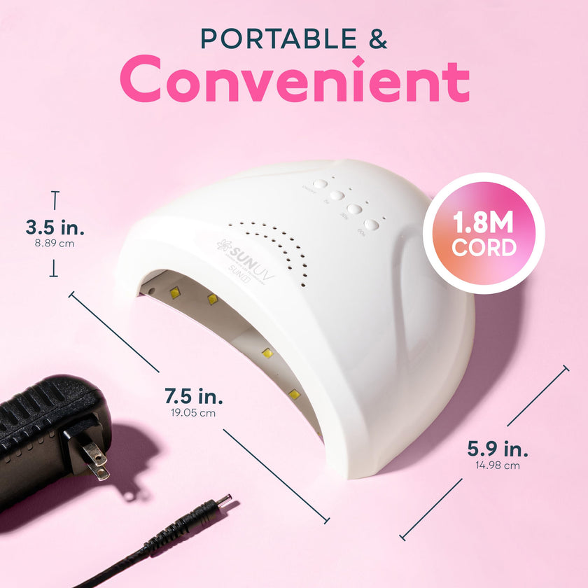 UV LED Nail Lamp, SUNUV Gel Nail Light for Nail Polish UV Dryer with 3 Timers SUNone 🍁 All In One Marketplace Canada