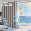 Joydeco Blackout Curtains for Bedroom - 96 Inch Long 100% Light Blocking 2 Panels Set Linen Drapes, Thermal Insulated Room Darkening Curtains, Linen Textured for Living Room, Rod Pocket & Back Tabs 🍁 All In One Marketplace Canada