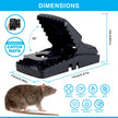 MOUSINATOR Rat Trap | 6-Pack | Large Rat Snap Traps for Indoor and Outdoor Use | Easy to Set | Safe and Reusable Design | Easy to Clean | Effective Powerful Large Mouse Trap that Works Instantly 🍁 All In One Marketplace Canada