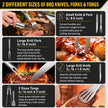 34Pcs BBQ Grill Accessories Tools Set, 16 Inches Stainless Steel Grilling Tools with Carry Bag, Thermometer, Grill Mats for Camping/Backyard Barbecue, Grill Tools Set for Men Women 🍁 All In One Marketplace Canada