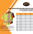 Pioneer High Vis Shirt for Men - Safety T-shirt - Class 2 🍁 All In One Marketplace Canada