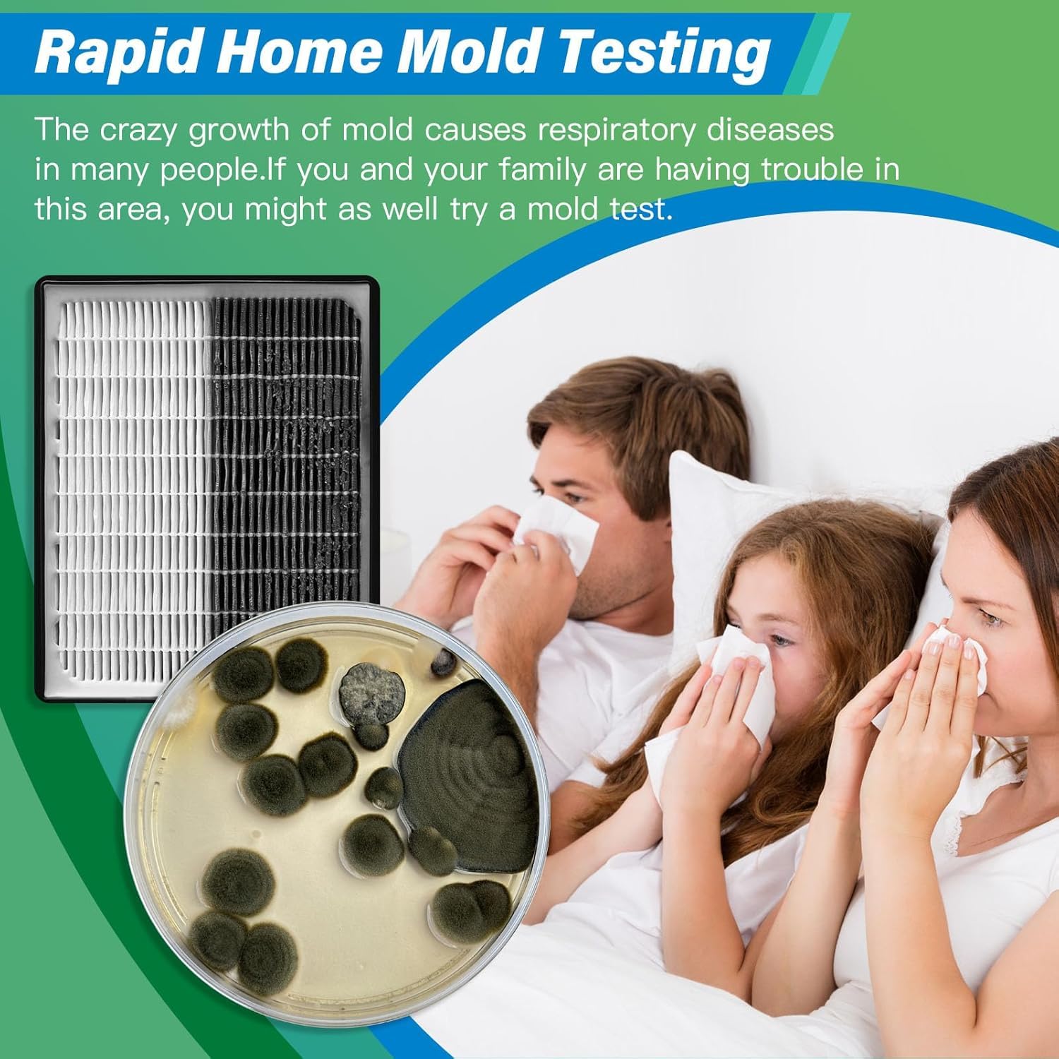 Mold Test Kit for Home - 12 Simple Detection Tests,Test HVAC System,Home Surfaces,& Indoor Air Quality Testing Kits,DIY Mold Detector at Home,Includes Detailed Mold Identification Guide,air Tester 🍁 All In One Marketplace Canada