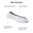 isotoner Women's 2 Pack Ballerina Slipper Quilted and Solid Ballet Flat, Periwinkle Quilted, Ash Solid, 8-9 🍁 All In One Marketplace Canada