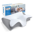 HOMCA Memory Foam Pillow, 2 in 1 Cervical Pillow for Neck Pain Relief, Ergonomic Neck Support Pillows for Side Back Stomach Sleepers with Breathable Pillowcase (Gray) 🍁 All In One Marketplace Canada