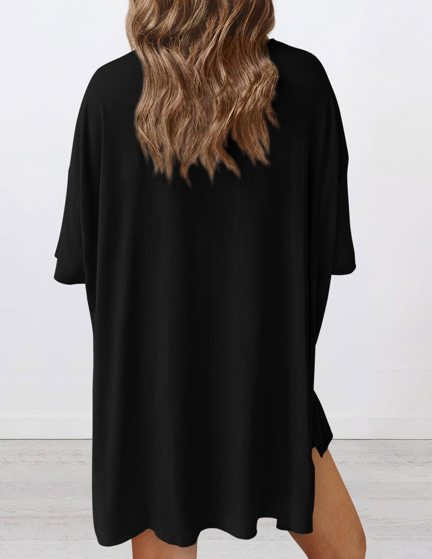 PRETTYGARDEN Women's Two Piece Lounge Set 2026 Summer Casual Oversized Shirts Biker Shorts Matching Airport Travel Outfit (Black,Large) 🍁 All In One Marketplace Canada
