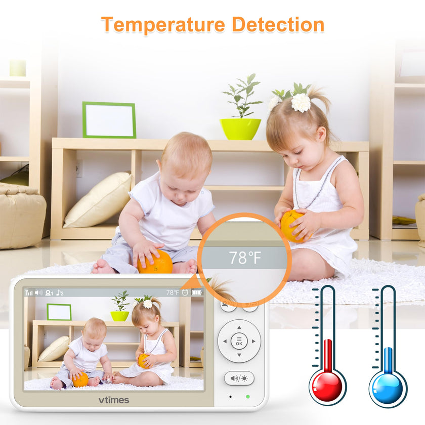 VTimes Baby Monitor No WiFi, 5