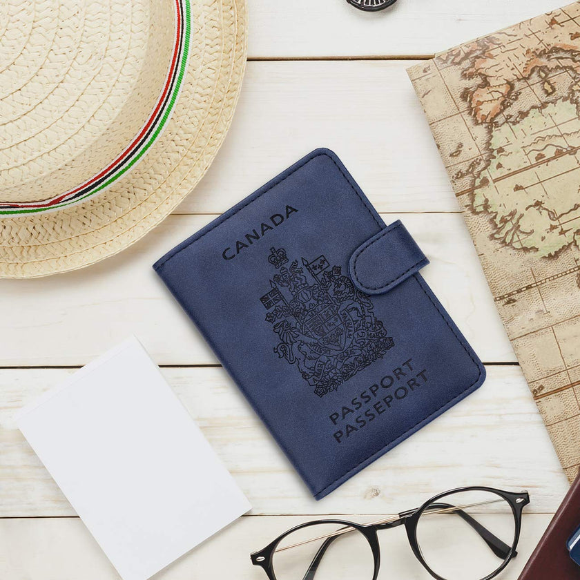 WALNEW RFID Blocking Passport Holder Travel Wallet Cover Case 🍁 All In One Marketplace Canada