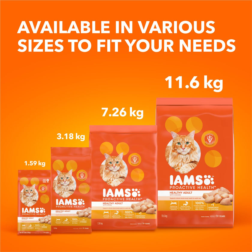 IAMS Proactive Health Healthy Adult Dry Cat Food – Chicken – 7.26KG (16LB) Bag 🍁 All In One Marketplace Canada