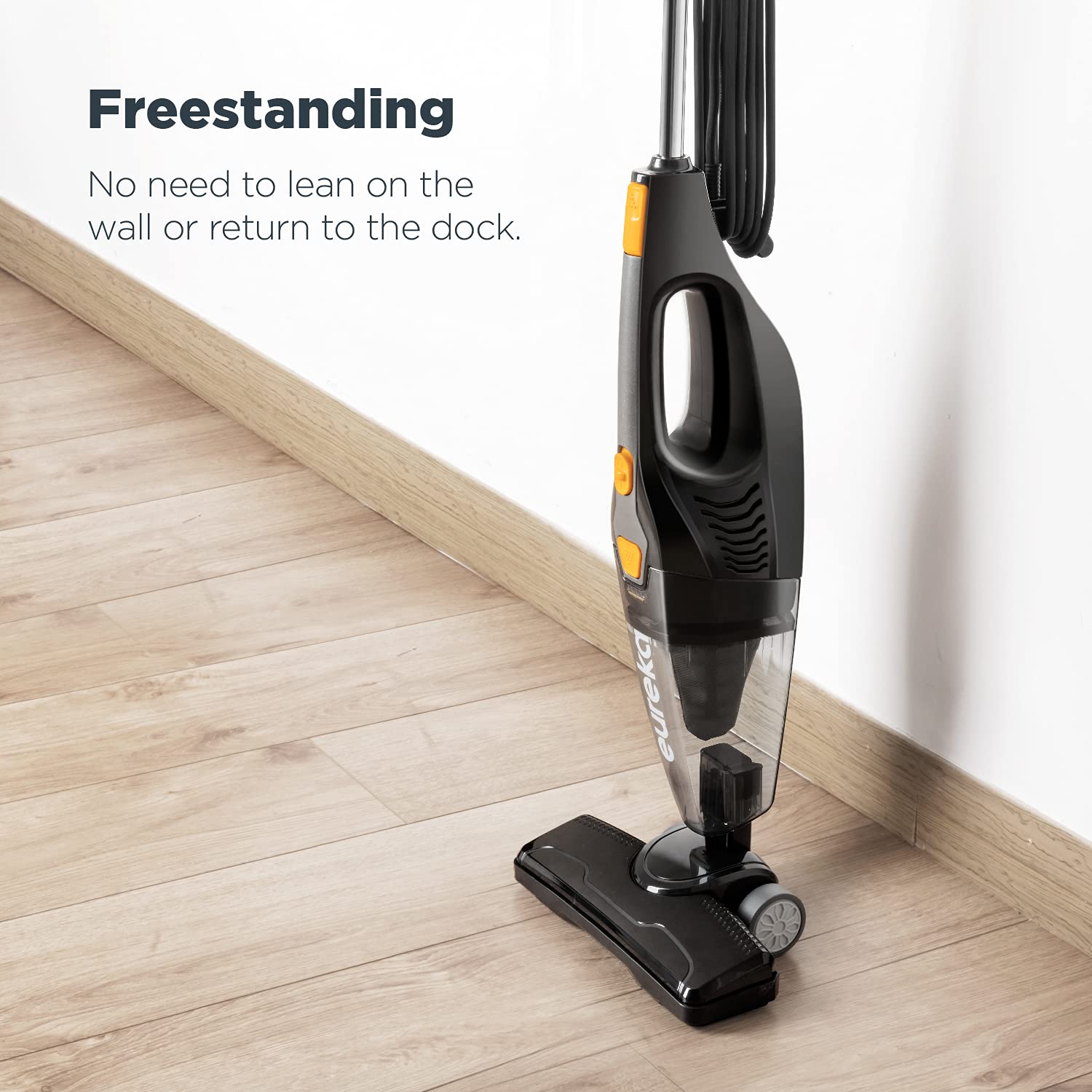 Eureka Home Lightweight Corded Stick Vacuum Cleaner, Powerful Suction Convenient Small Vacuum for Hard Floor, 3-in-1 Hand Vacuum, Blaze Black, NES212C 🍁 All In One Marketplace Canada