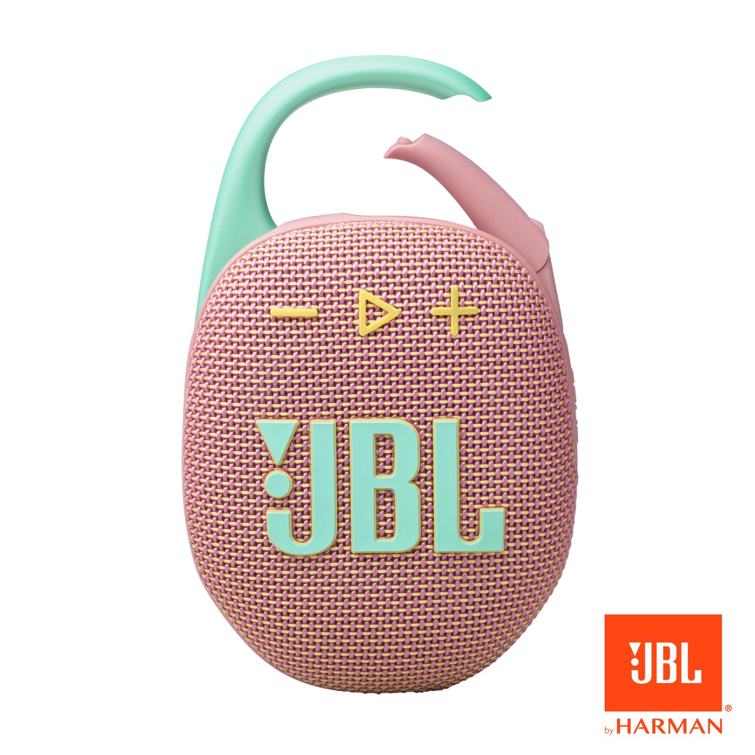 JBL Clip 5 - Ultra-Portable, Waterproof & Dustproof Bluetooth Speaker, Big Pro Sound with Punchy bass, Integrated Carabiner, Up to 12 Hours of Play, Made in Part with Recycled Materials (Pink) 🍁 All In One Marketplace Canada