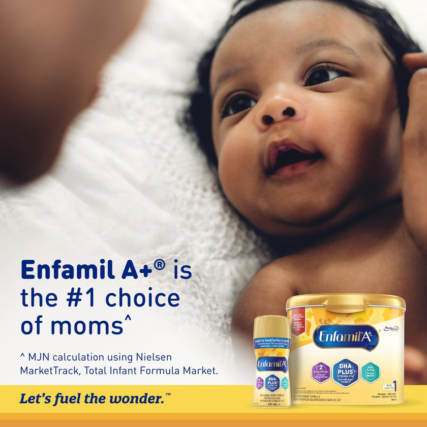 Enfamil A+ Baby Formula, with Brain Building DHA, Concentrated Liquid, Age 0-12 Months, 385mL x 12 Cans 🍁 All In One Marketplace Canada