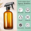 GIVAMEIHF 16oz Amber Glass Spray Bottles,2 Pack Glass Spray Bottles Refillable Empty Bottle with Adjustable Nozzle,Spray Bottle for Essential Oils,Cleaning,Pets,Plant, Hair Mister 🍁 All In One Marketplace Canada