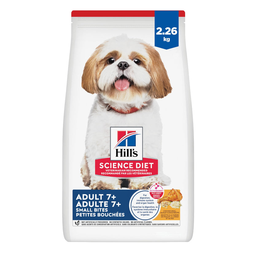 Hill's Science Diet Senior 7+ Small Bites Chicken Meal, Barley & Rice Recipe Dry Dog Food 2.26 kg Bag 🍁 All In One Marketplace Canada