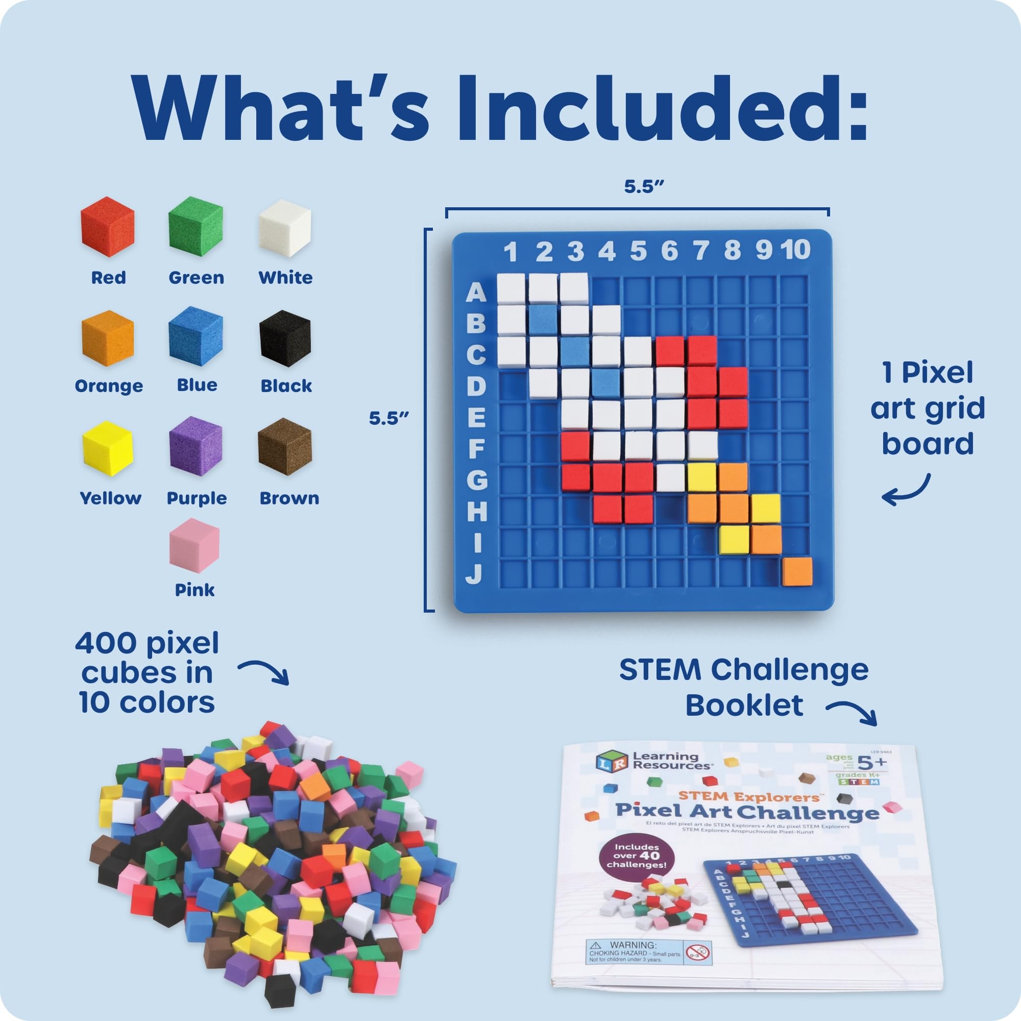 Learning Resources STEM Explorers Pixel Art Challenge 🍁 All In One Marketplace Canada