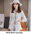 Women's Business Casual Suit Set – Blazer Jacket, 4 Colors, S–4XL (Canada & USA)