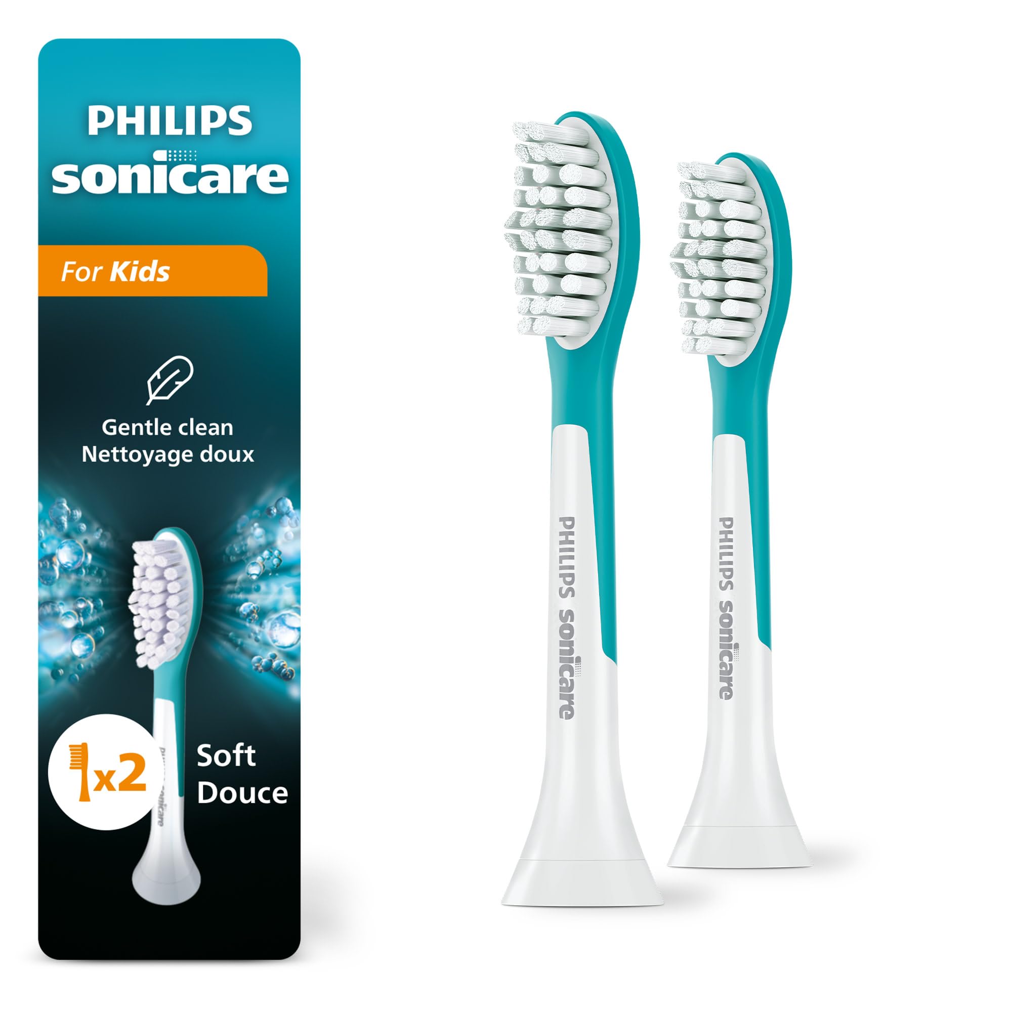 Philips Sonicare for Kids Electric Toothbrush Heads, Motorized Sonicare Toothbrush Heads, Brush Head Pack (2 Heads), HX6042/94 🍁 All In One Marketplace Canada