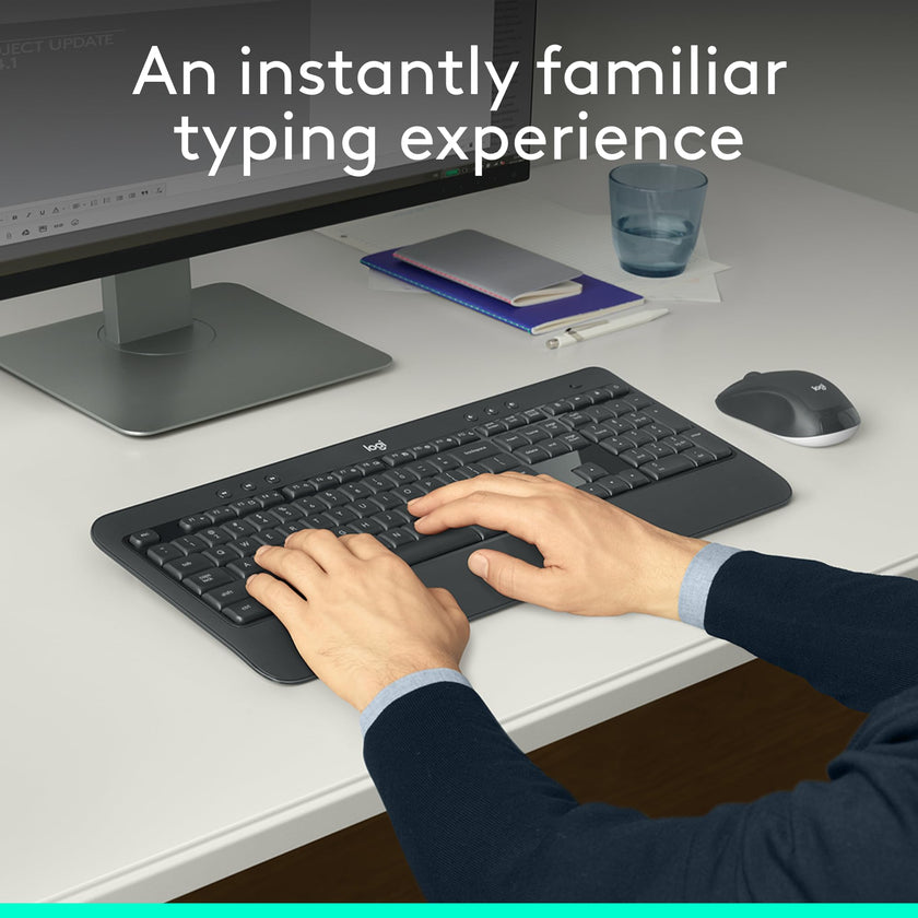 Logitech MK540 Advanced Wireless Keyboard and Mouse Combo for Windows, 2.4 GHz Unifying USB-Receiver, Multimedia Hotkeys, 3-Year Battery Life, for PC, Laptop 🍁 All In One Marketplace Canada