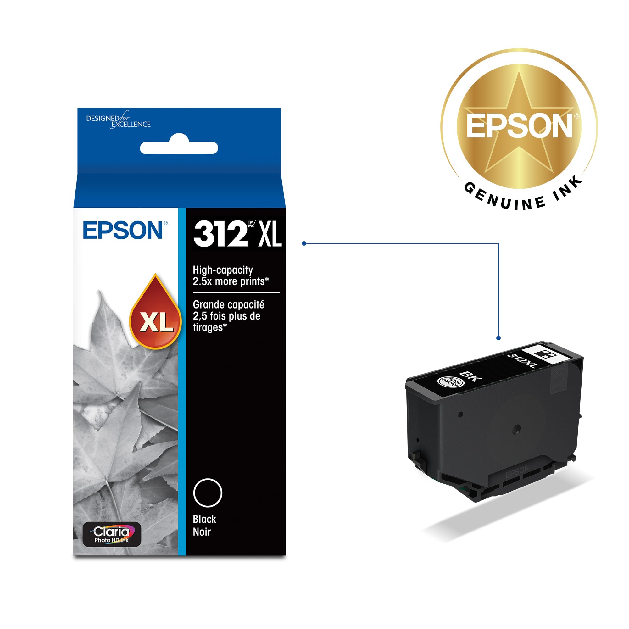 Epson 312XL Genuine High Capacity Black Ink Cartridge T312XL120 🍁 All In One Marketplace Canada