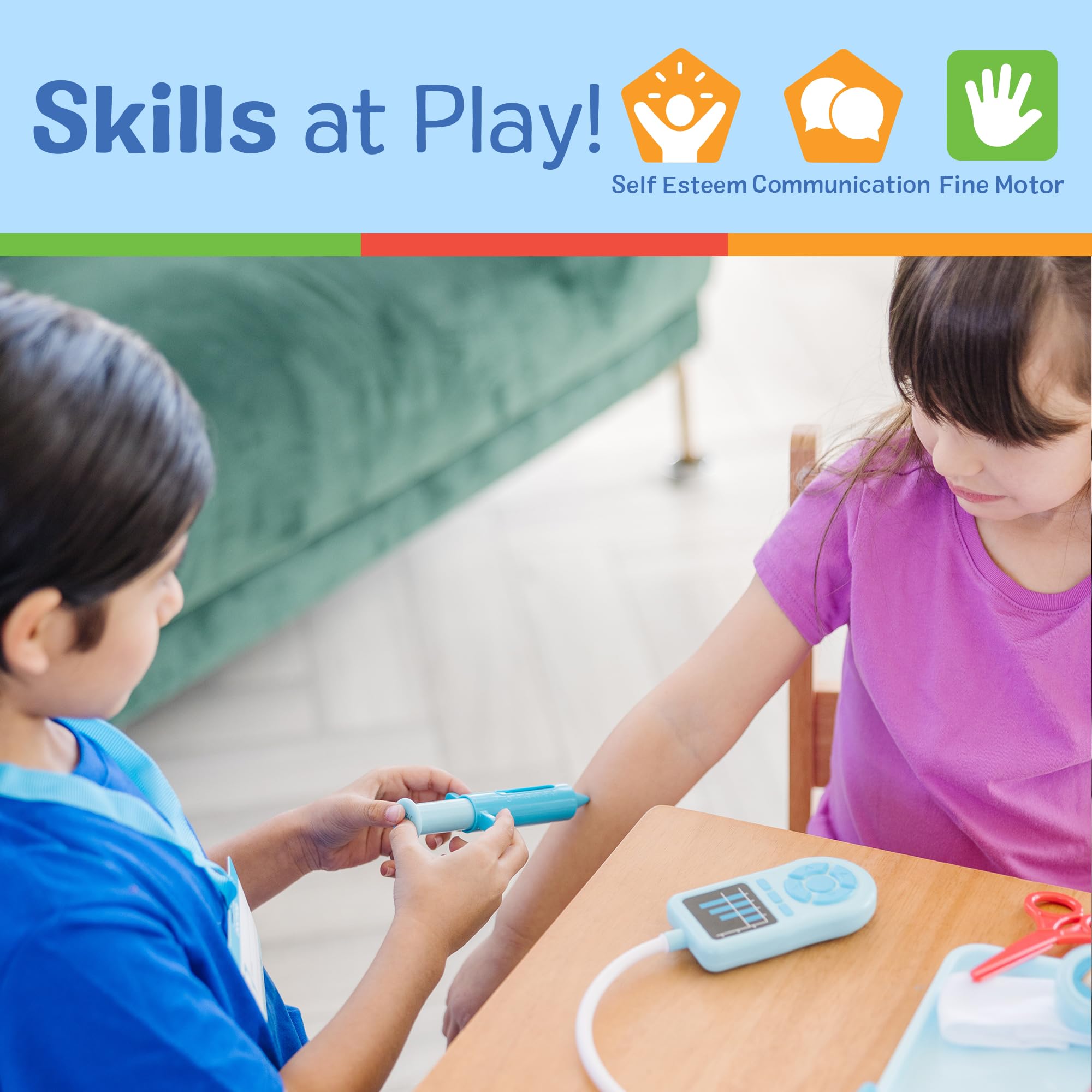 Melissa & Doug Get Well Doctor Kit, 25-Piece Toddler Doctor Play Set, Realistic Pretend Play Toys & Accessories, Preschool Toys for Girls & Boys Ages 3+ 🍁 All In One Marketplace Canada