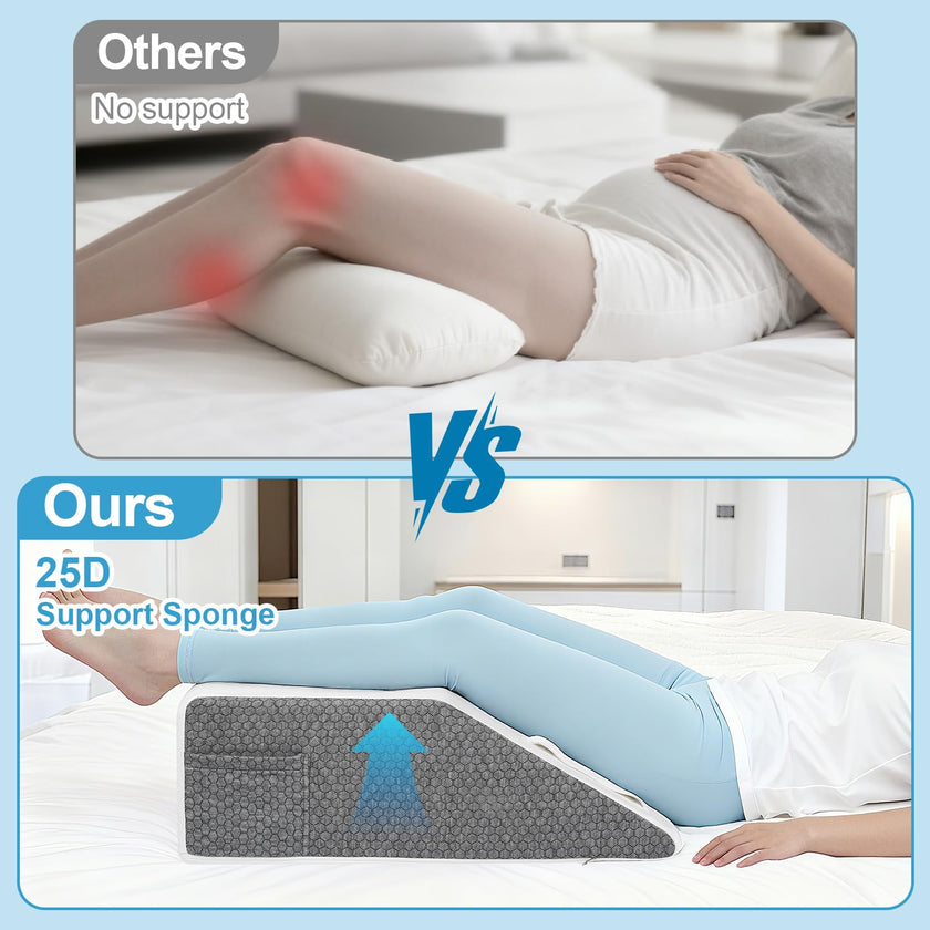 Ceecysaa Leg Elevation Pillow for Bed,20cm Height High-Density Foam Pillow 🍁 All In One Marketplace Canada