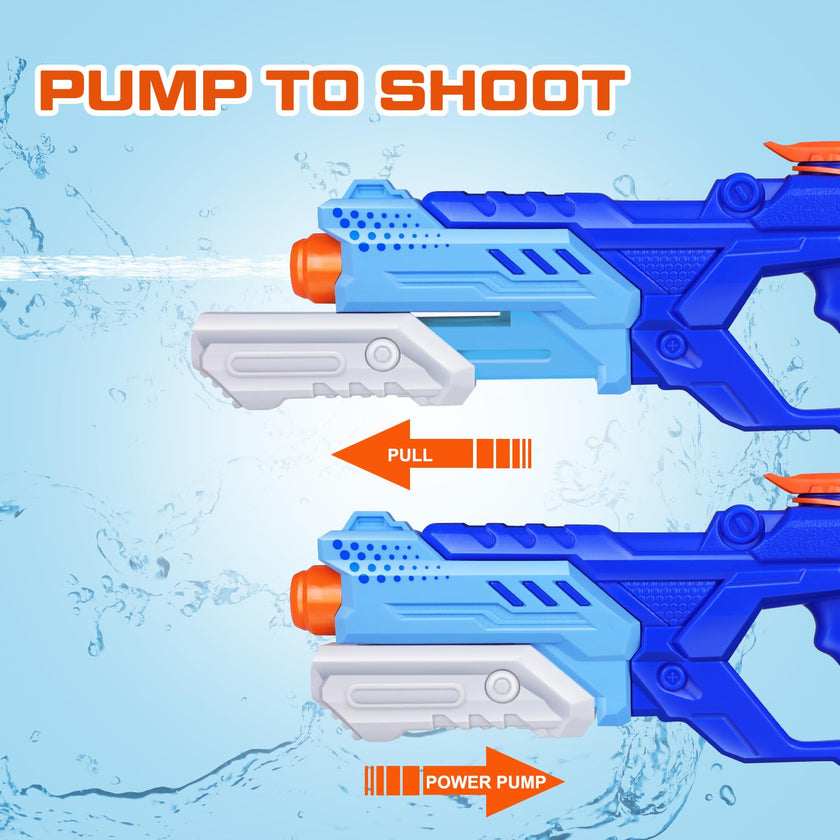 Water Guns for Kids, 3 Pack Super Water Blaster Soaker Squirt Guns 600CC High Capacity Summer Swimming Pool Beach Party Favors Water Outdoor Fighting Toy for Kids Adults Boy Girl 🍁 All In One Marketplace Canada