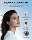 Wireless Earbuds, Bluetooth 5.4 Headphones with 50H Playback, Deep Bass Stereo Ear Buds Clear Calls with LED Power Display, Wireless Headphones with Noise Cancelling Mic for Phone/Laptop, Carbon black 🍁 All In One Marketplace Canada
