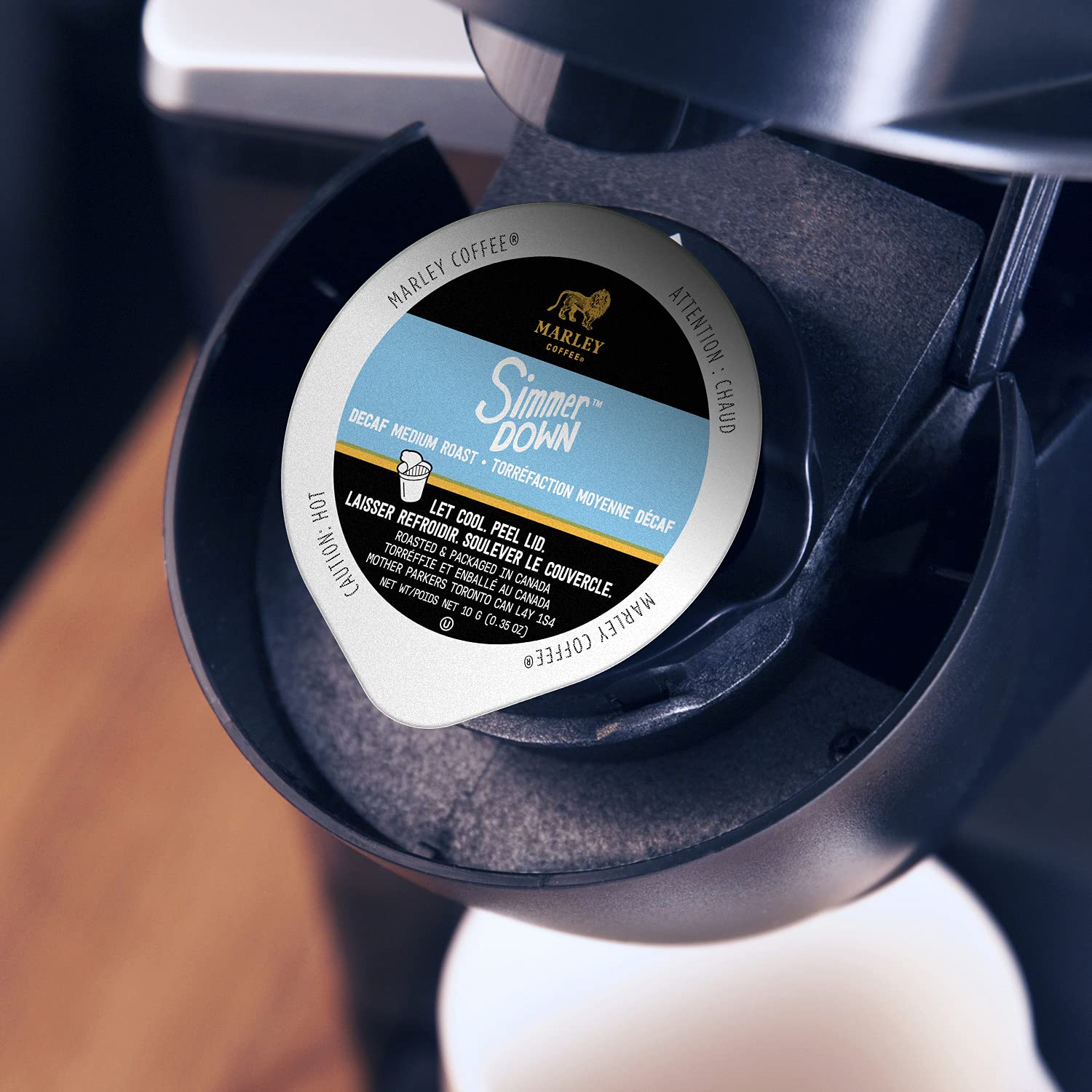 Marley Coffee Single Serve K-Cup Compatible Capsules, Simmer Down Decaf, Swiss Water Process, Medium Roast, 24 Count 🍁 All In One Marketplace Canada