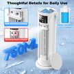 Portable Air Conditioners, 120 °rotating tower fan, portable AC for 3 wind speeds,Storm mode, 8H timing, Evaporative Air Cooler with remote control,750ML water tank, spray,cooling fan for home - white 🍁 All In One Marketplace Canada