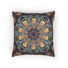 Geometric Mandala Woven Pillow | Boho Tile Decorative Cushion