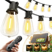 addlon 42FT(36+6) Solar Lights Outdoor Waterproof, String Lights Outdoor Solar power with Remote & USB Port 12+1 LED Shatterproof Bulbs 3 Light Modes,Dimmable &Timable Solar Light for Camping Backyard 🍁 All In One Marketplace Canada