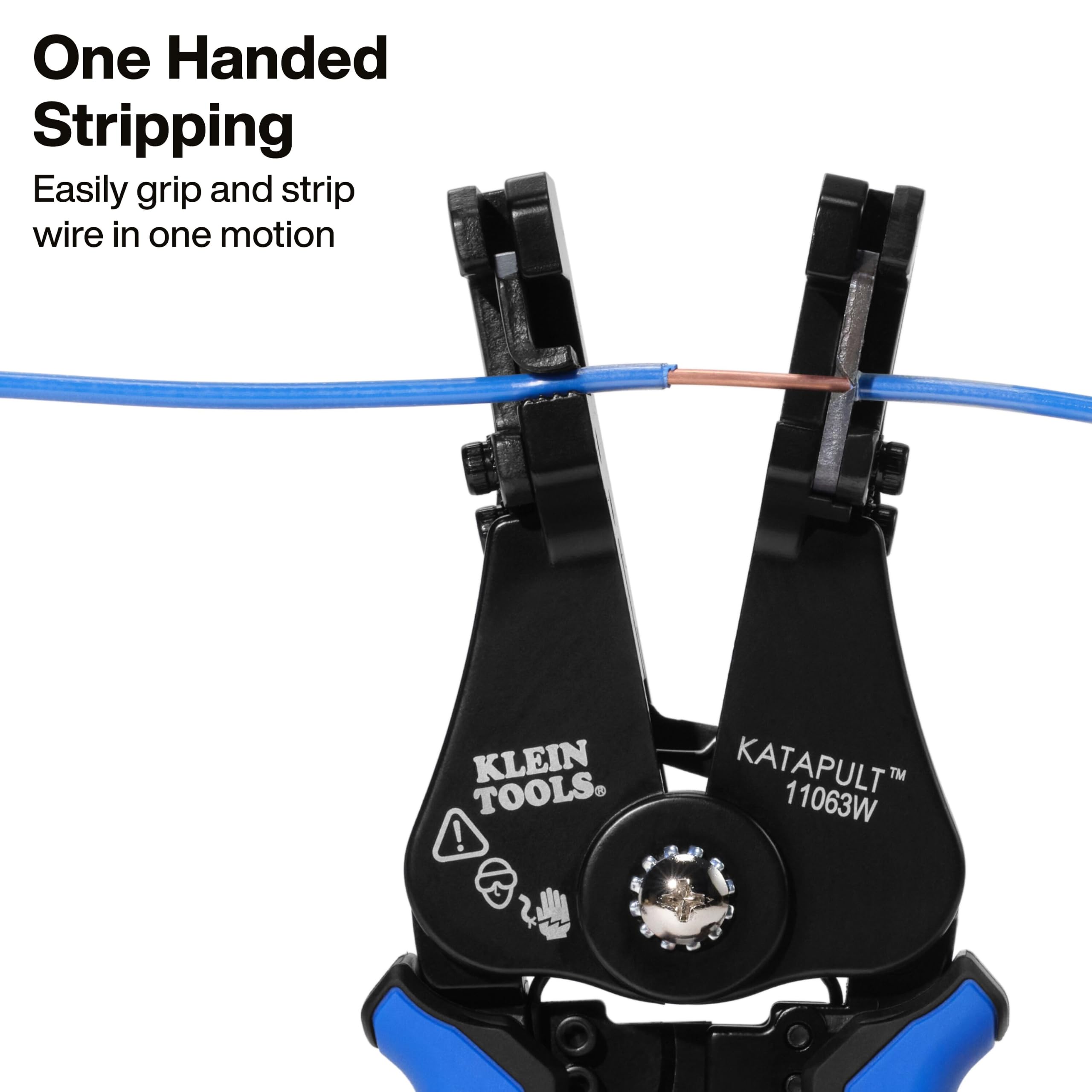 Klein Tools 11063W Wire Cutter/Stripper, Heavy Duty Automatic Tool for 8-20 AWG Solid and 10-22 AWG Stranded Electrical Wire 🍁 All In One Marketplace Canada