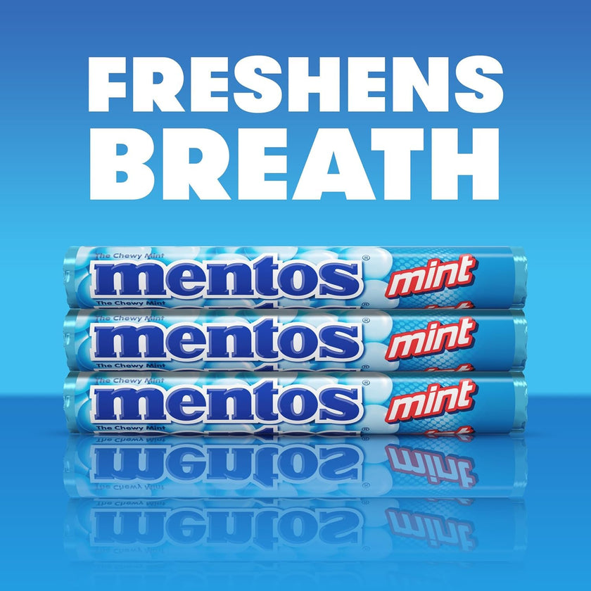 Mentos Chewy Mints, Mint - Pack of 20 Rolls (280 Pieces), 37g per roll 🍁 All In One Marketplace Canada