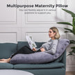Momcozy Pregnancy Pillows for Sleeping, U Shaped Full Body Maternity Pillow with Removable Cover - Support for Back, Legs, Belly, HIPS for Pregnant Women, 57 Inch Pregnancy Pillow for Women, Grey 🍁 All In One Marketplace Canada