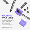Wonderskin Eyeliner Pencil, 1440 Longwear Deep Black Eyeliner Pencil - Waterproof, Sharpenable & Smudge Proof (Liquorice) 🍁 All In One Marketplace Canada