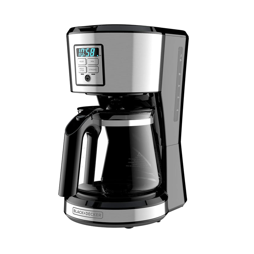 BLACK + DECKER 12 Cup Programmable Coffee Maker in Stainless Steel, CM1231SC 🍁 All In One Marketplace Canada