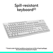 Logitech MK270 Wireless Keyboard and Mouse Combo for Windows, 2.4 GHz Wireless, Compact Mouse, 8 Multimedia and Shortcut Keys, 2-Year Battery Life, for PC, Laptop - Off White 🍁 All In One Marketplace Canada
