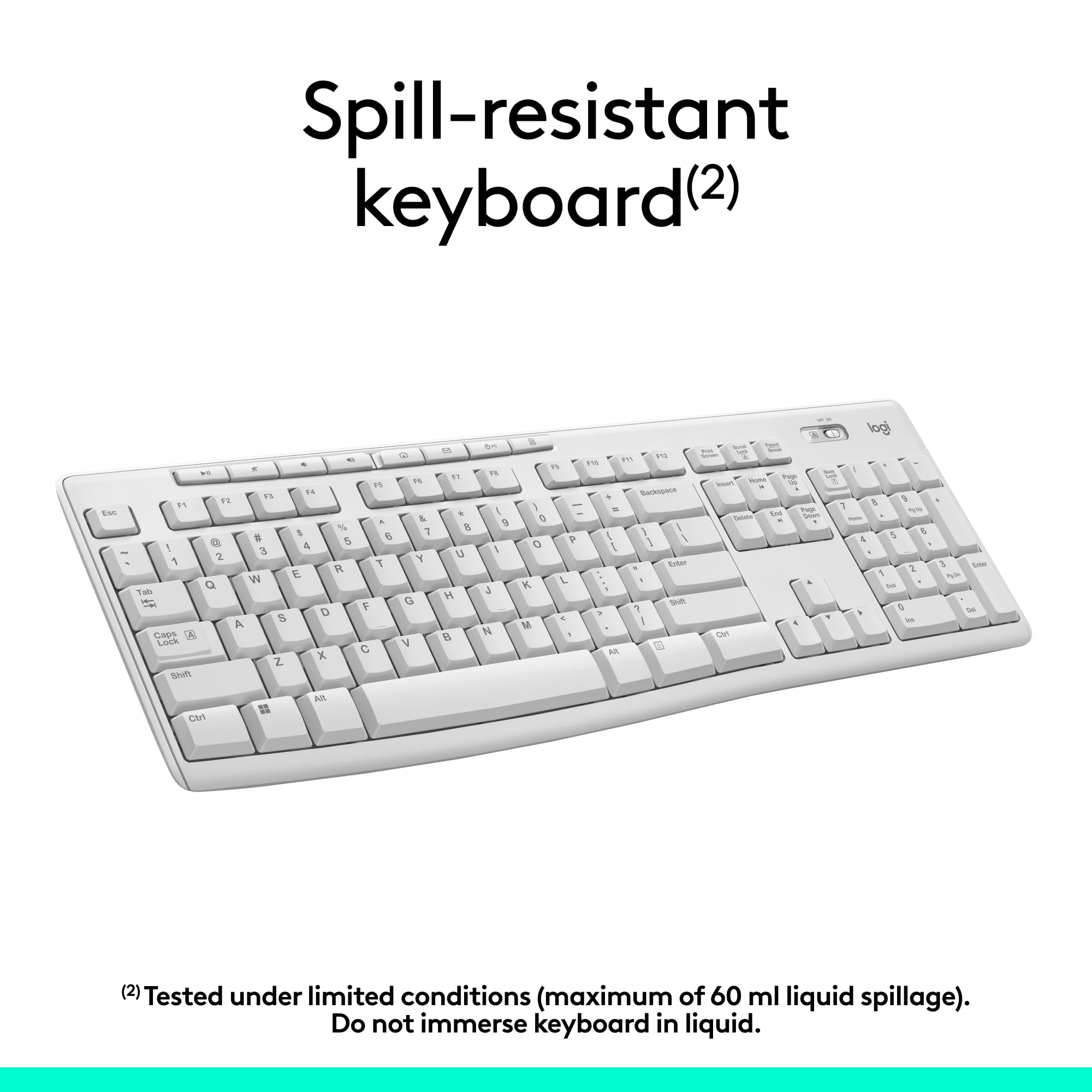 Logitech MK270 Wireless Keyboard and Mouse Combo for Windows, 2.4 GHz Wireless, Compact Mouse, 8 Multimedia and Shortcut Keys, 2-Year Battery Life, for PC, Laptop - Off White 🍁 All In One Marketplace Canada