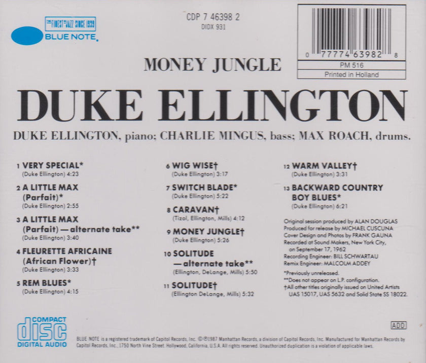 Duke Ellington / Money Jungle - CD (Used)