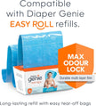 Diaper Genie Essence Pail, White with 18 Easy Roll Refill Bags 🍁 All In One Marketplace Canada