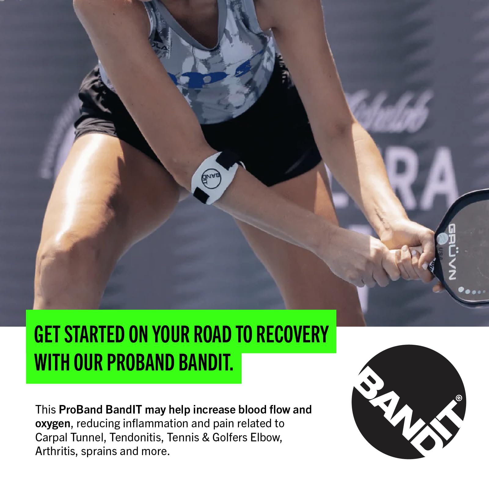 BandIT ® Therapeutic Arm Band for Elbow & Forearm Pain Relief, Anatomically Focused Dynamic Compression Band for Carpal Tunnel, Tendonitis, Tennis Elbow, Golfers Elbow, Sprains, & Arthritis, White 🍁 All In One Marketplace Canada