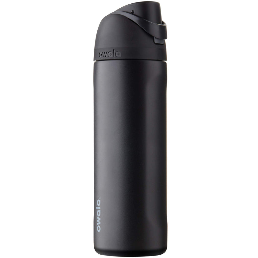 Owala FreeSip Insulated Stainless Steel Water Bottle with Straw for Sports and Travel, BPA-Free, 24-oz, Very, Very Dark 🍁 All In One Marketplace Canada